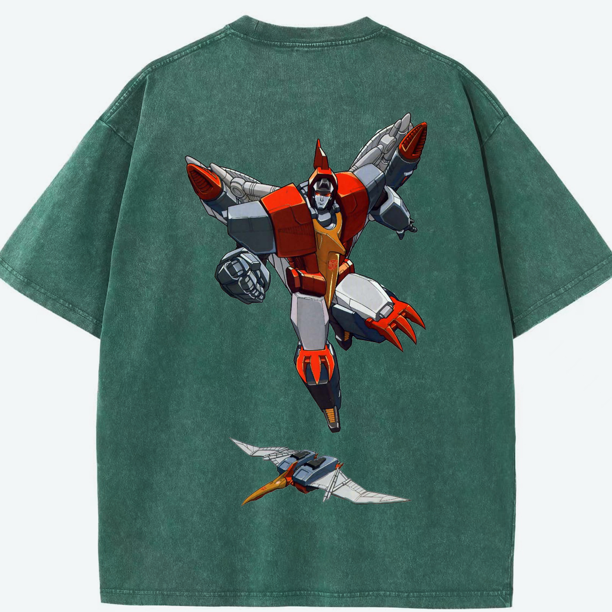 （画像用）  綿100% ヴィンテージ風 半袖Tシャツ（背面プリント）